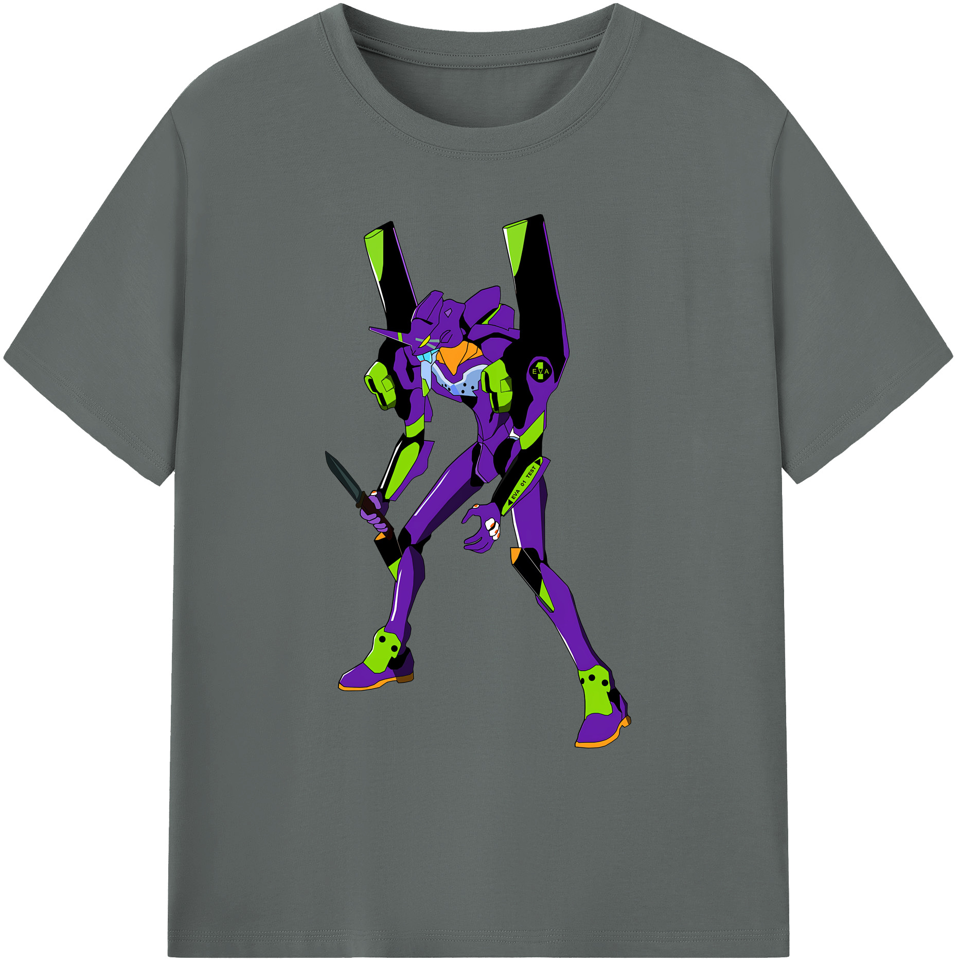 （画像用） EVA 新世紀エヴァンゲリオン 綿100％ メンズ半袖Tシャツ｜肌触りやわらか＆通気性